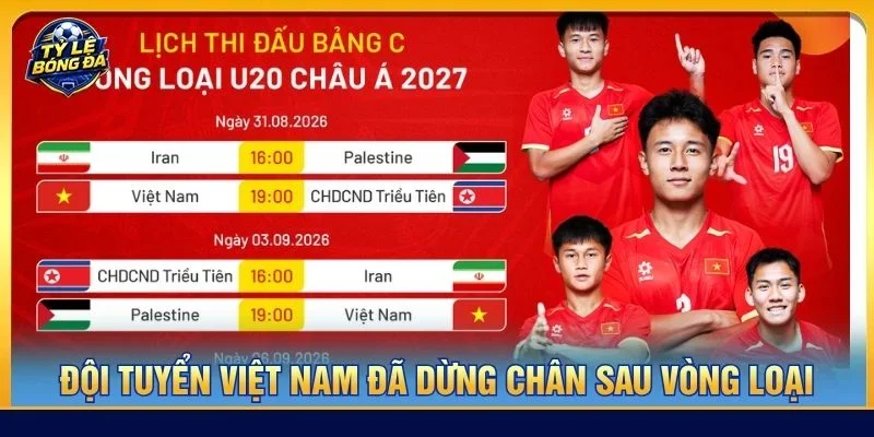 Đội tuyển Việt Nam đã dừng chân sau vòng loại